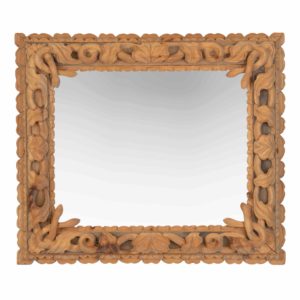 woodcarved frame with snakes