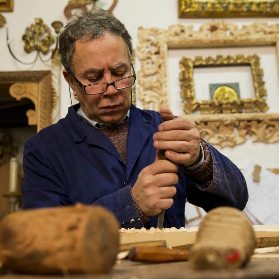 Carlo Puccini at work